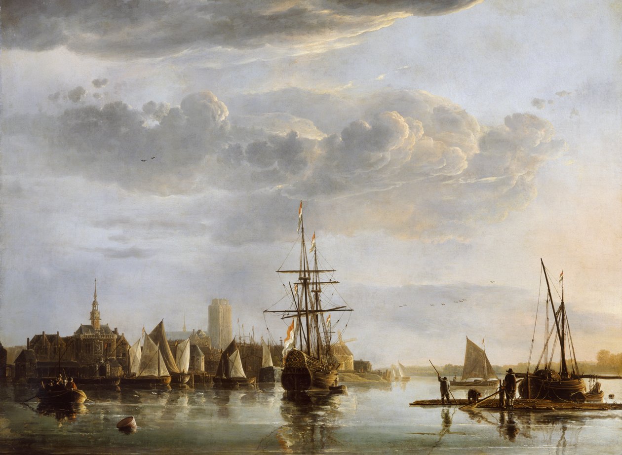 Dordrecht'in görünümü, c.1652-53 (tuval üzerine yağlı boya) by Aelbert Cuyp