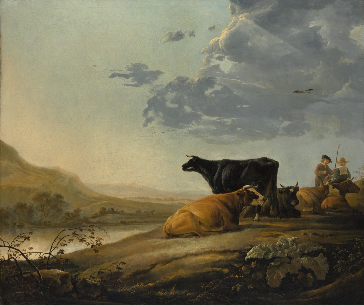 İneklerle Genç Çoban, yak. 1655-60. by Aelbert Cuyp