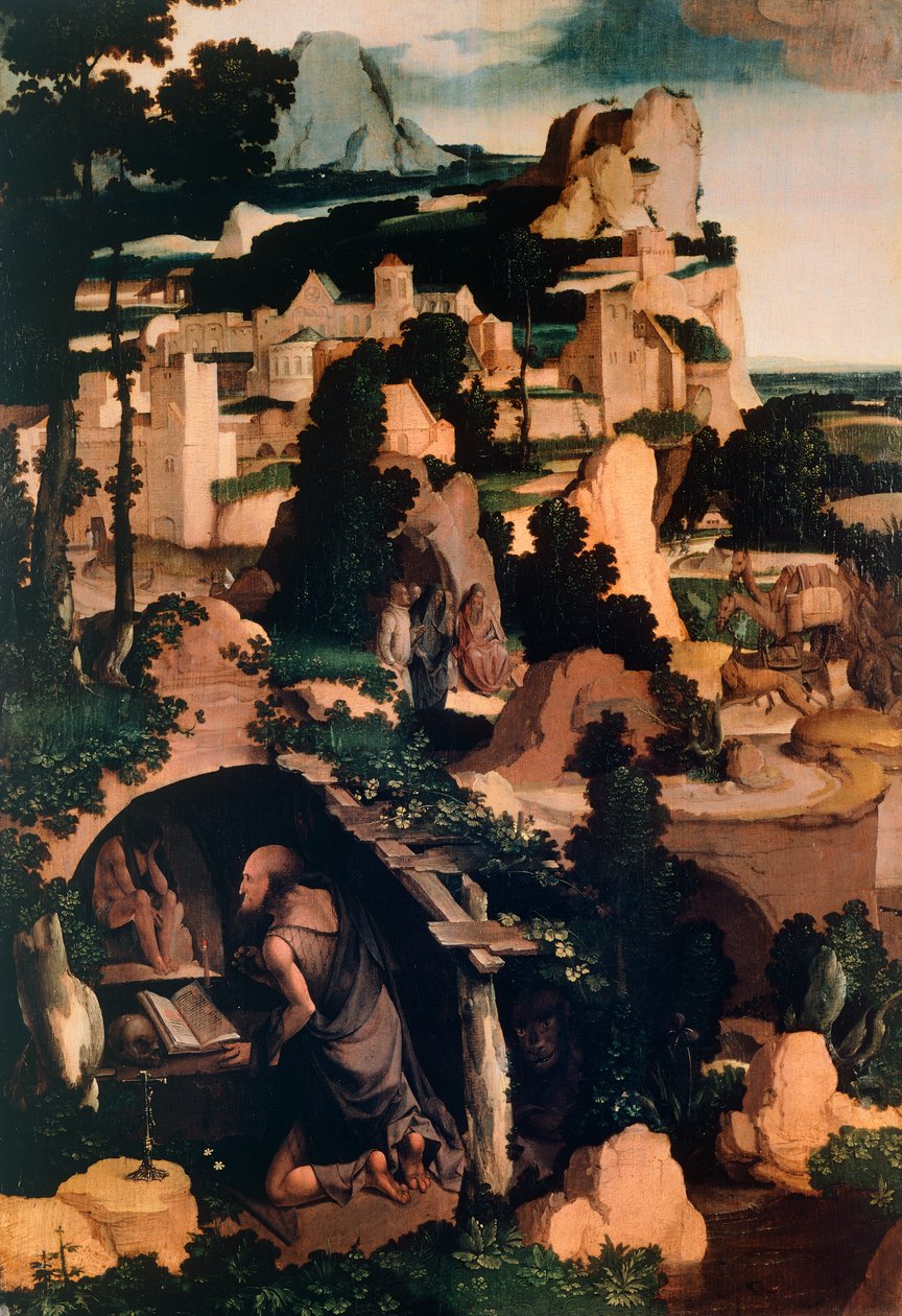 Jerome Penitent, kopya, Albert Bouts (1452-1549 dolaylarında) by Aelbrecht Bouts