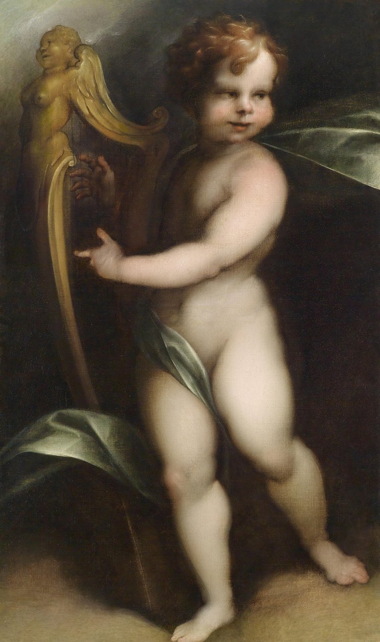 Lyraspielender Putto by Aert Mijtens