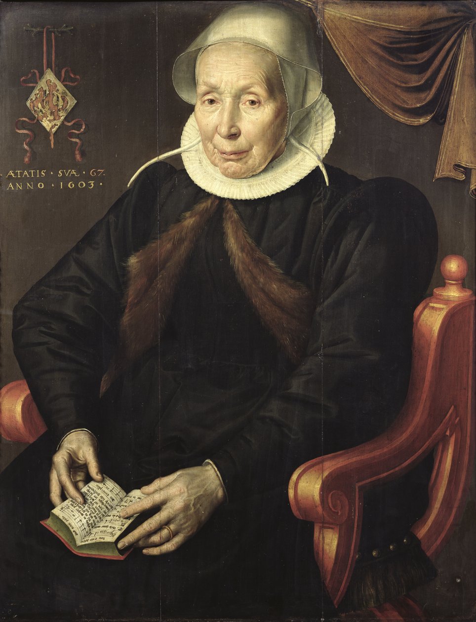 Yaşlı Bir Kadının Portresi, 1603 by Aert Pietersz.