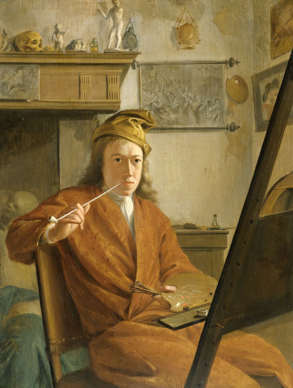 Bir Ressamın Portresi, Belki de Sanatçının Kendisi by Aert Schouman (attributed to)