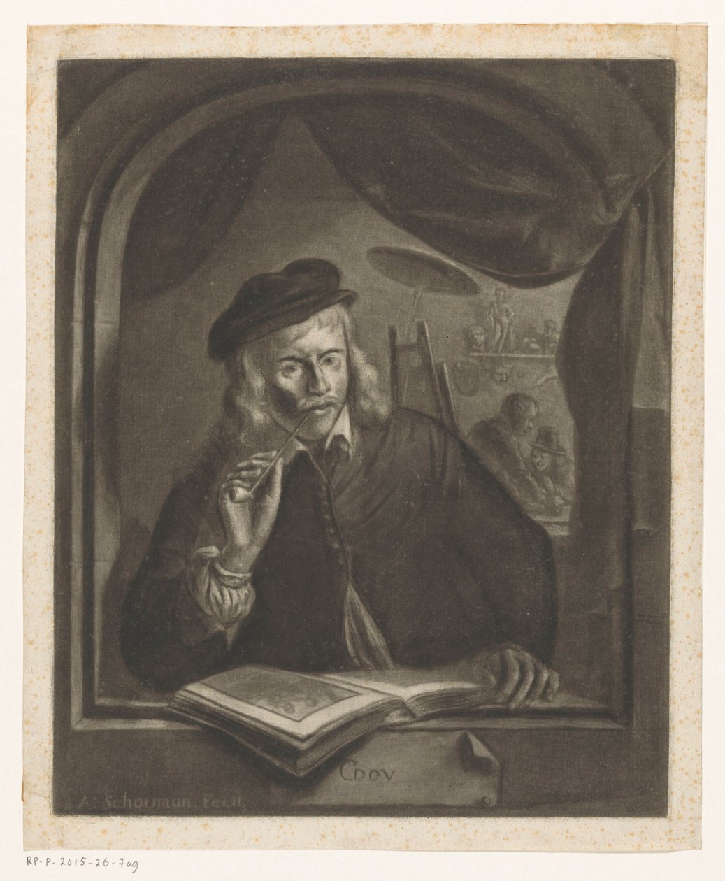 Gerard Dou'nun kendi portresi by Aert Schouman