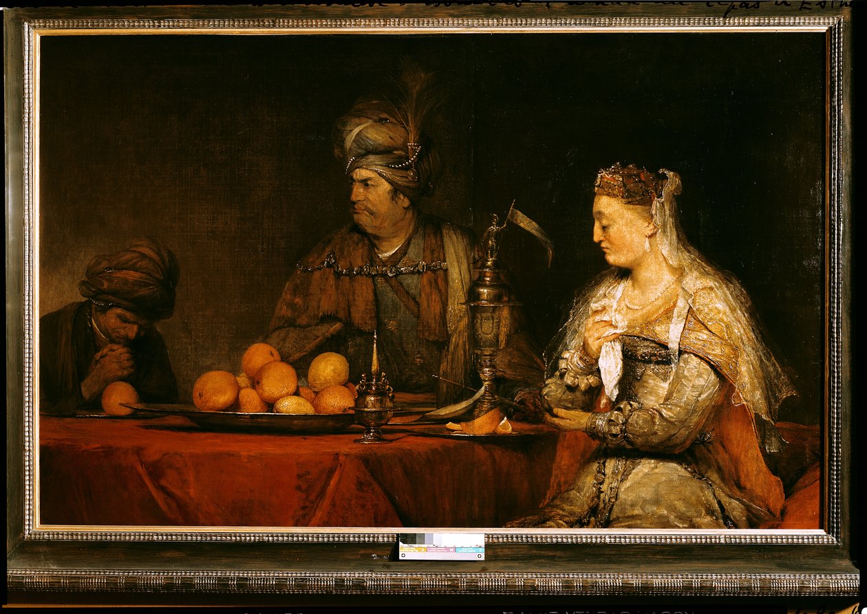 Ester Bayramında Haman ve Ahaşveroş by Aernt de Gelder