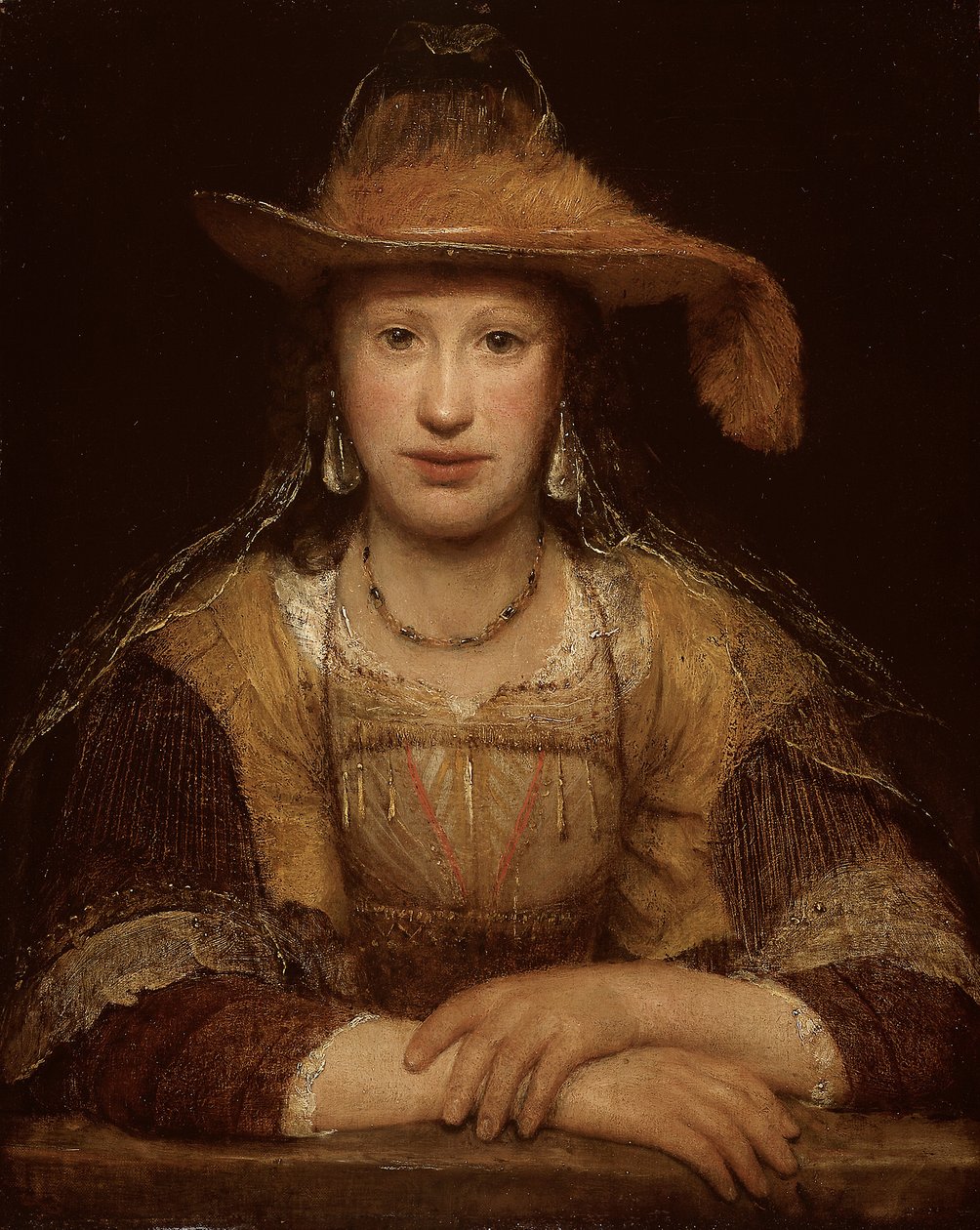 Genç Bir Kadının Portresi, 1690 dolayları (tuval üzerine yağlı boya) by Aernt de Gelder