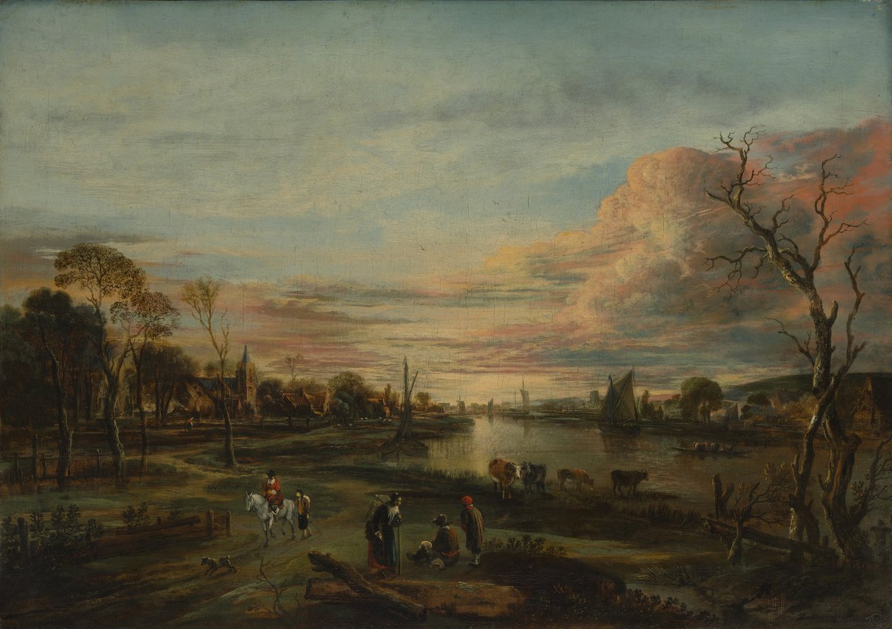 Gün batımında manzara, 1650
