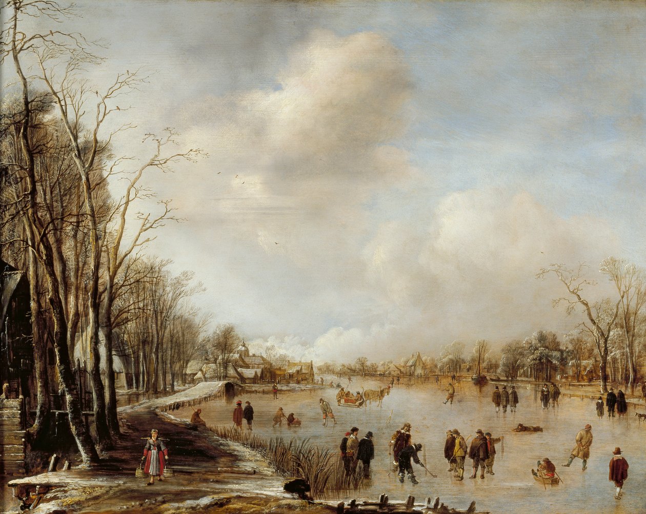 Kış Manzarası, 1645 by Aert van der Neer