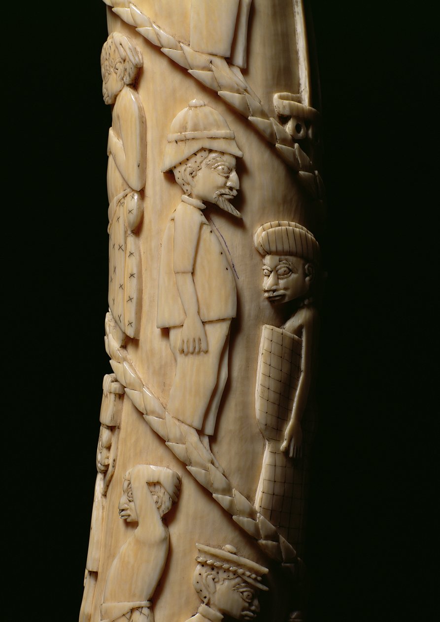 Oyulmuş Tusk, 223943 Kongo fildişi detayı by African