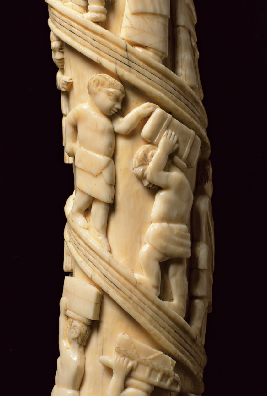 Oyulmuş Tusks, 223943 Kongo fildişi detayı by African