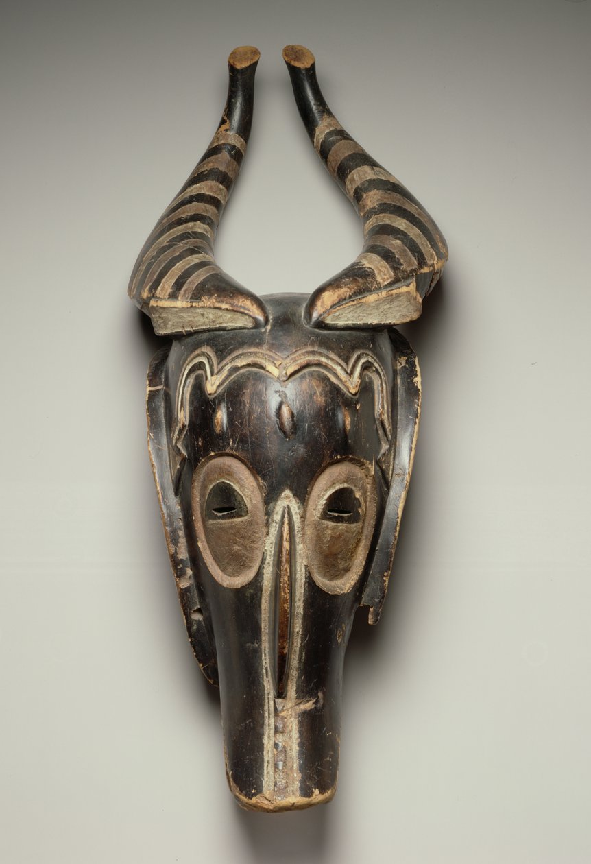 Zamle Antilop Maskesi, Guro Kültürü, Fildişi Sahili (pigmentli ahşap) by African