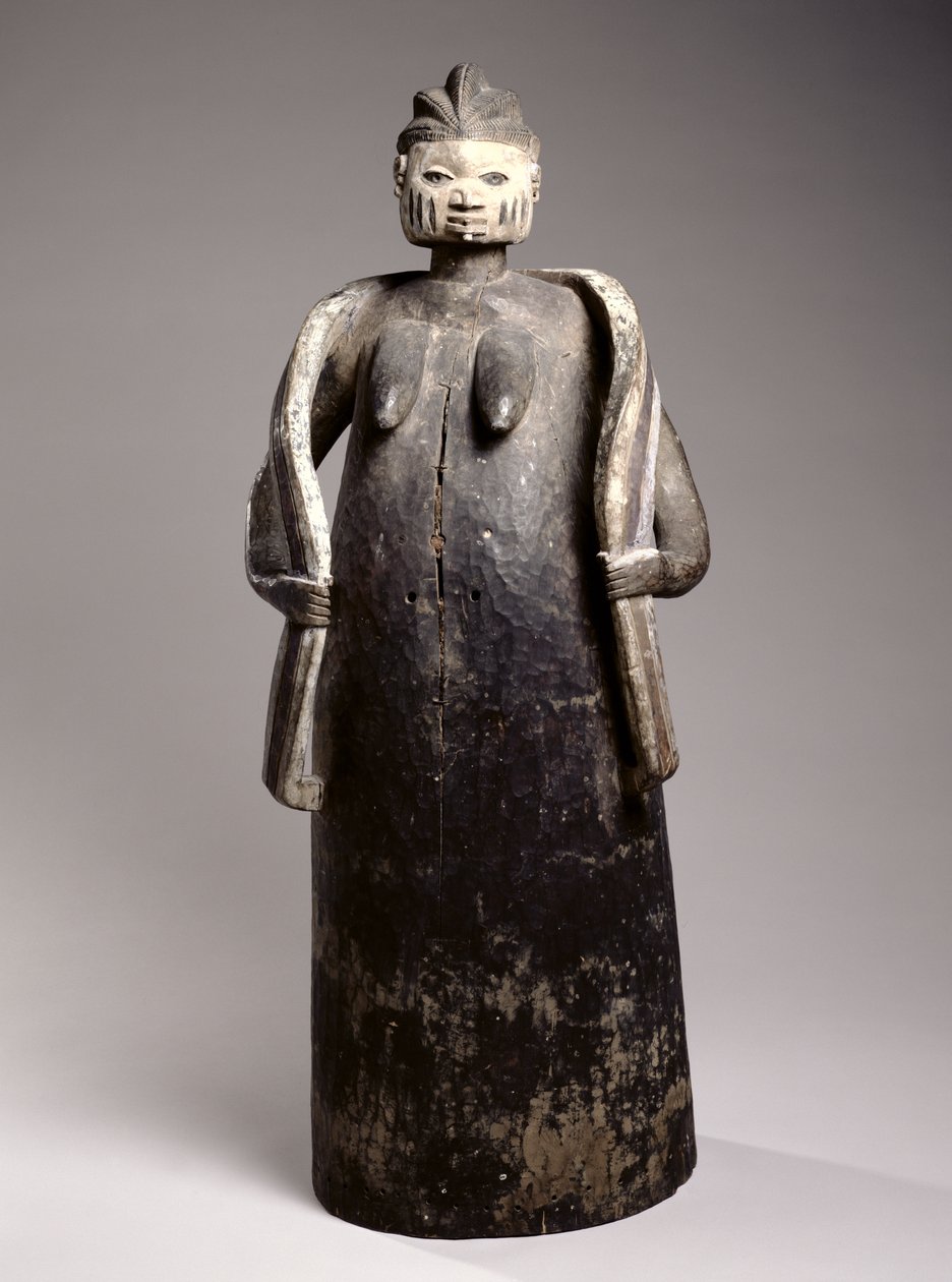 Gelede Vücut Maskesi, Yoruba Kültürü, Benin Cumhuriyeti (boyalı ahşap) by African
