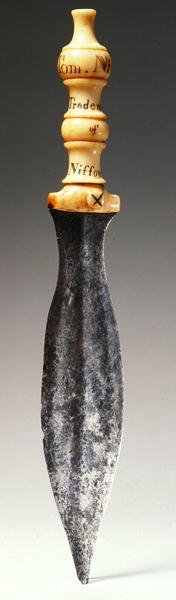 Bıçak, yazılı 