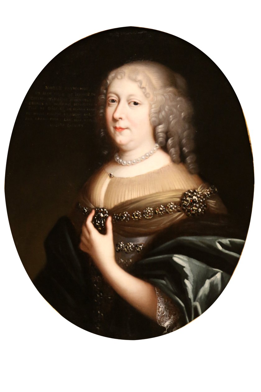 bir kadın portresi by After Nicolas Mignard