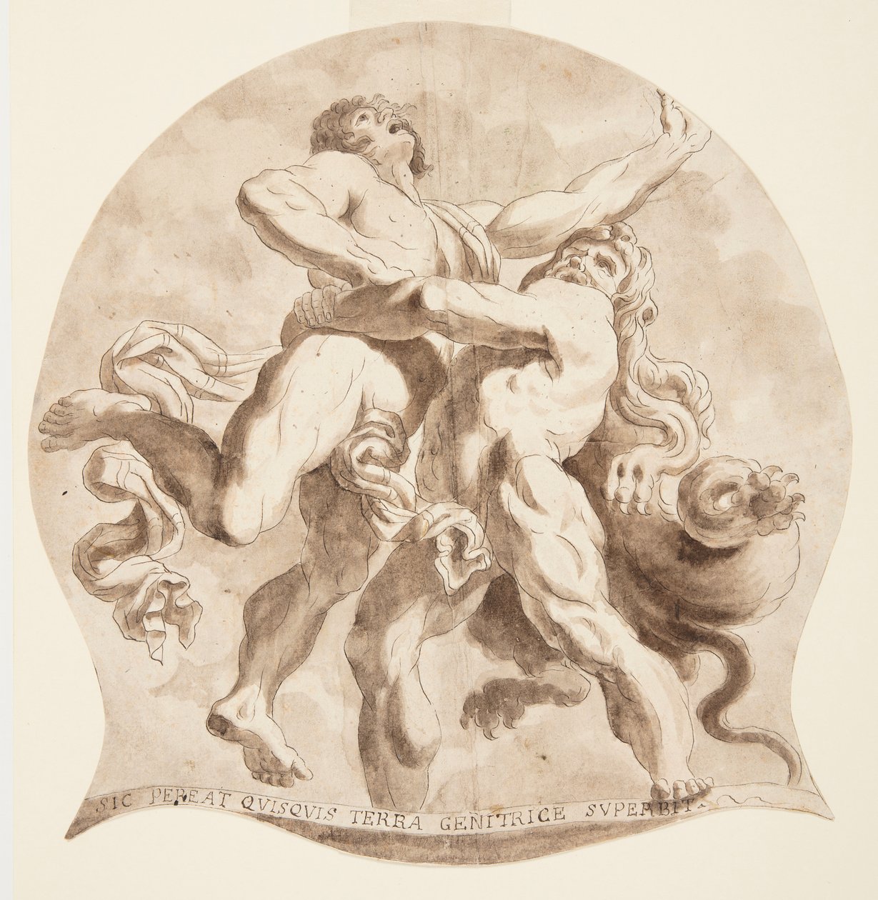Herkül ve Anteus by After Annibale Carracci