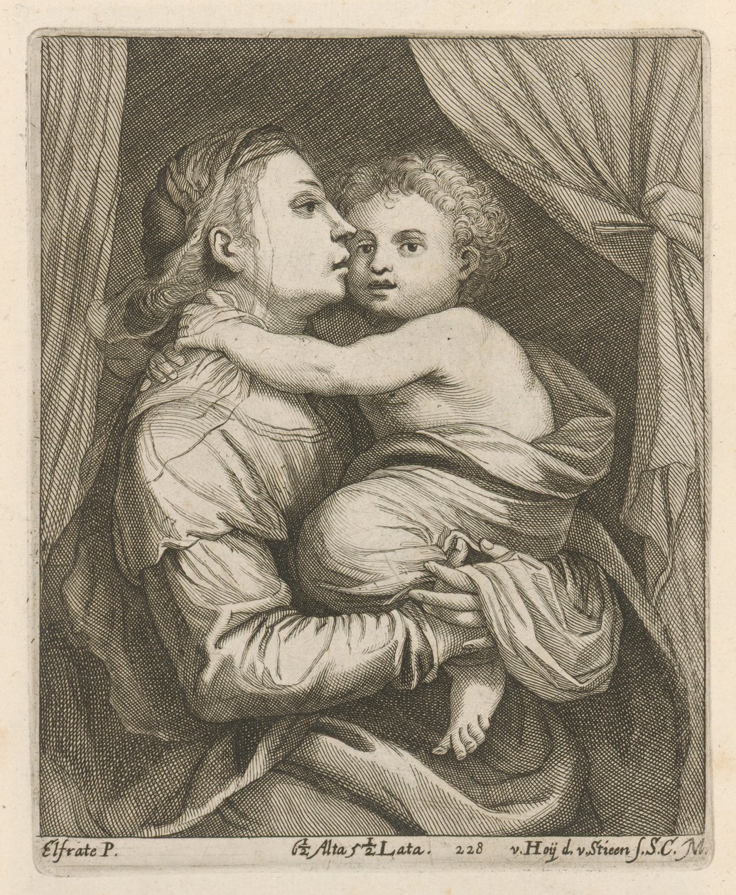 madonna ve çocuk by After David Teniers the Younger