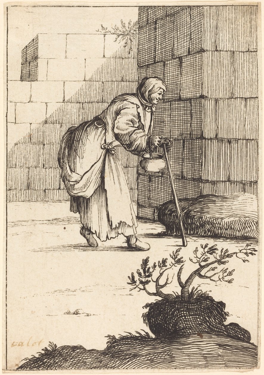 dilenci kadın by After Jacques Callot