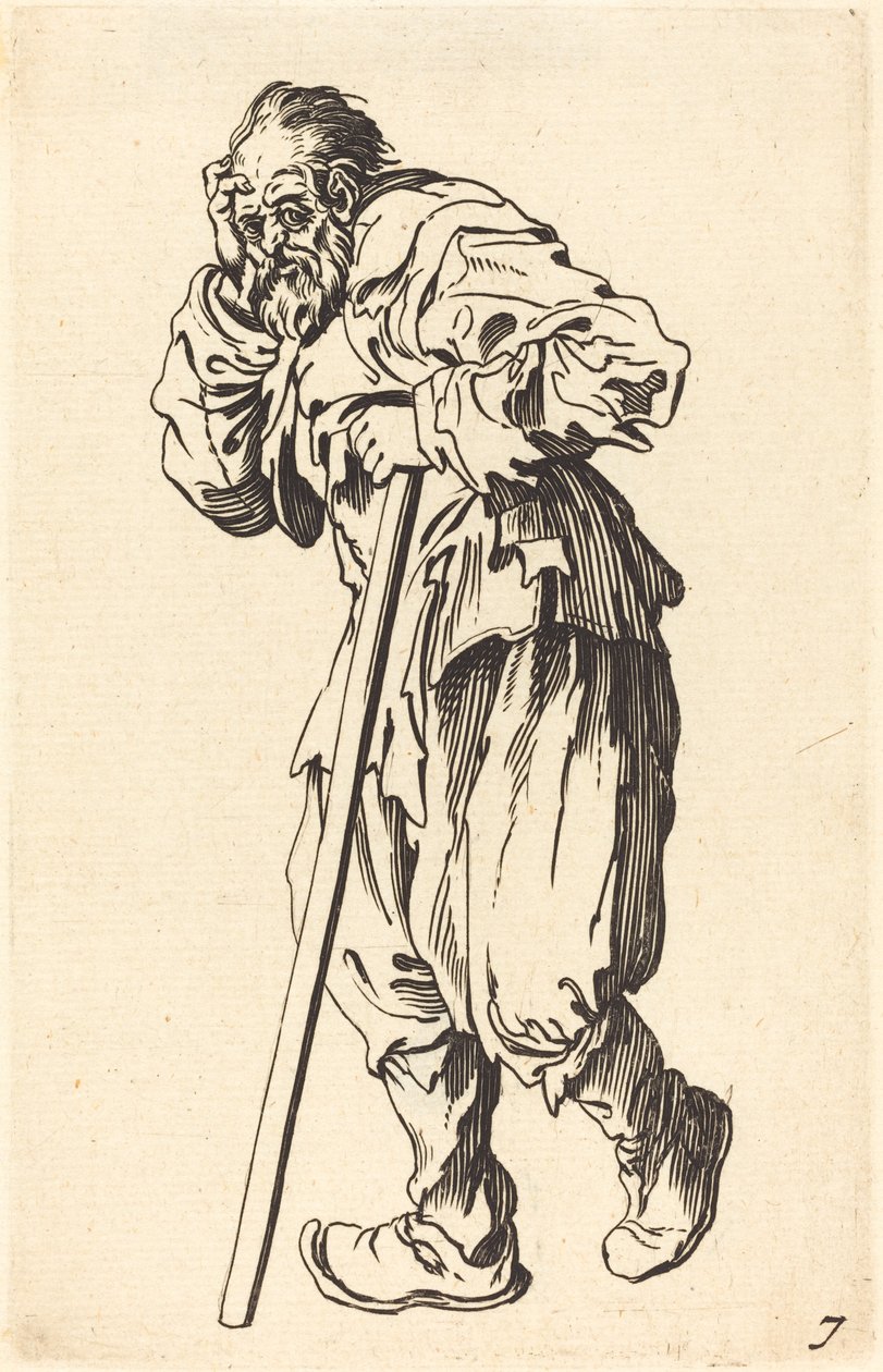 Sopayla dilenci by After Jacques Callot