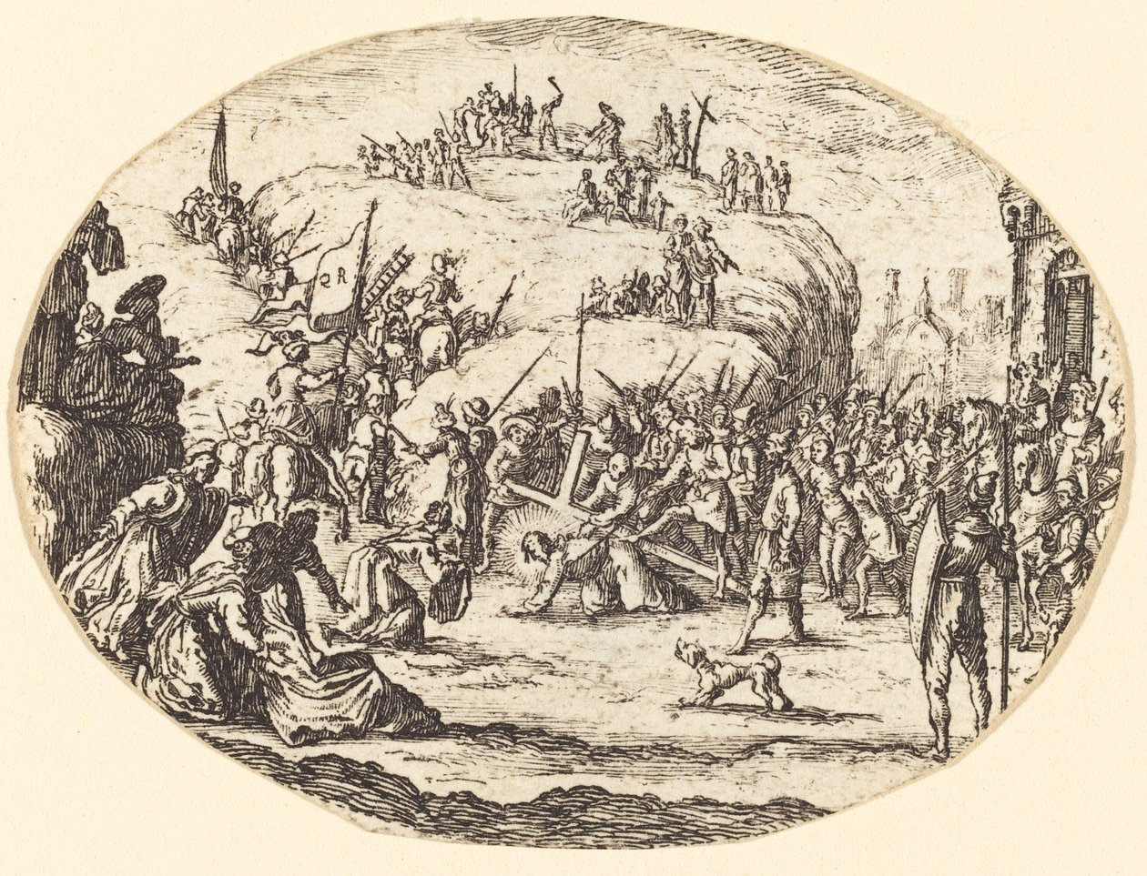 Haçın Küçük Taşınması by After Jacques Callot