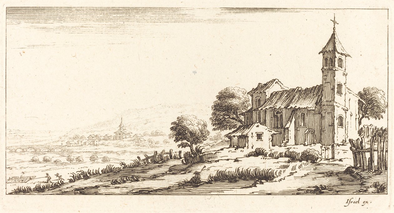 Köy Kilisesi by After Jacques Callot