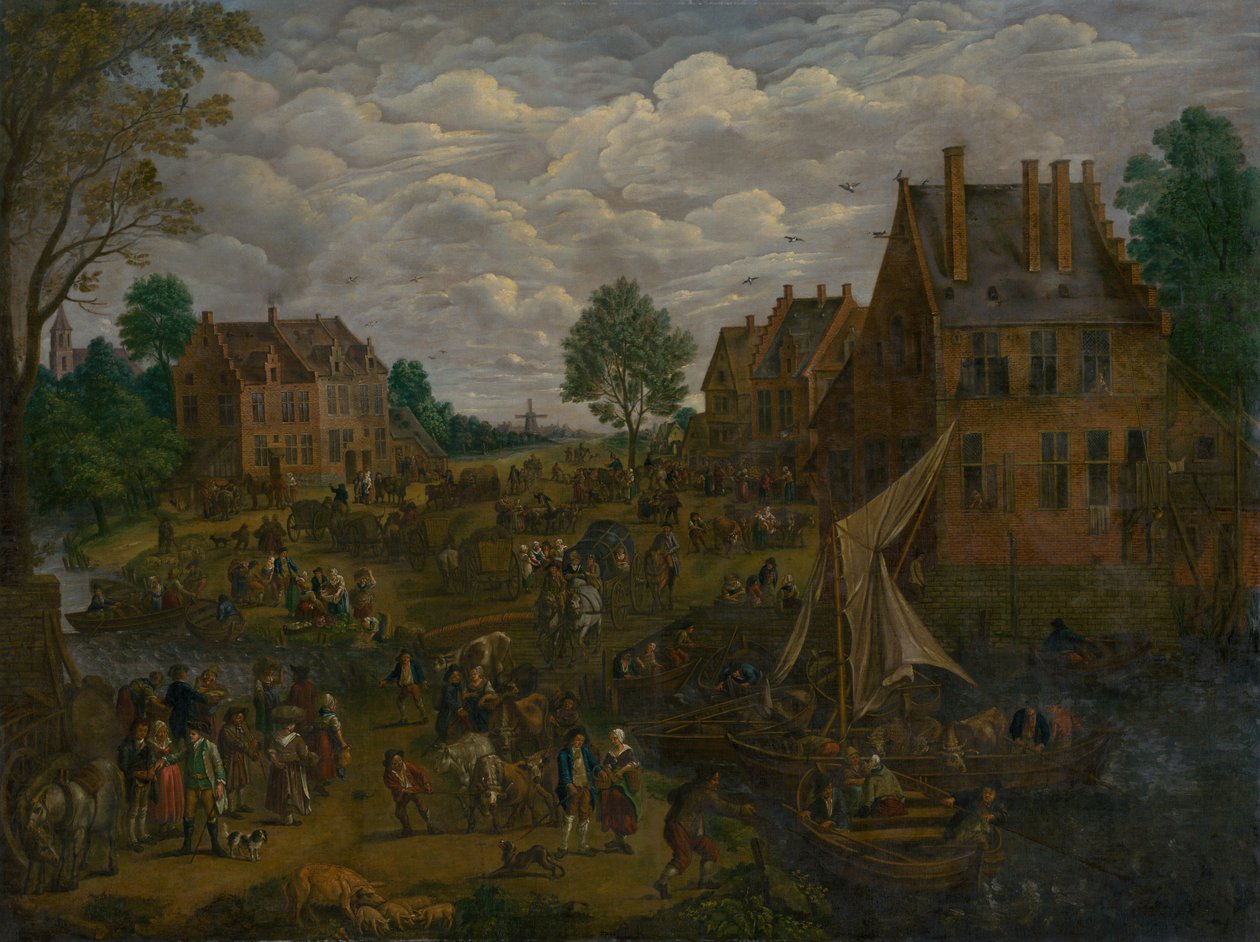 Hollanda Pazarı by After Jan Brueghel the Elder