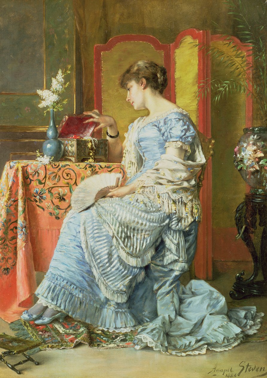 Kararsızlık, 1884 by Agapit Stevens