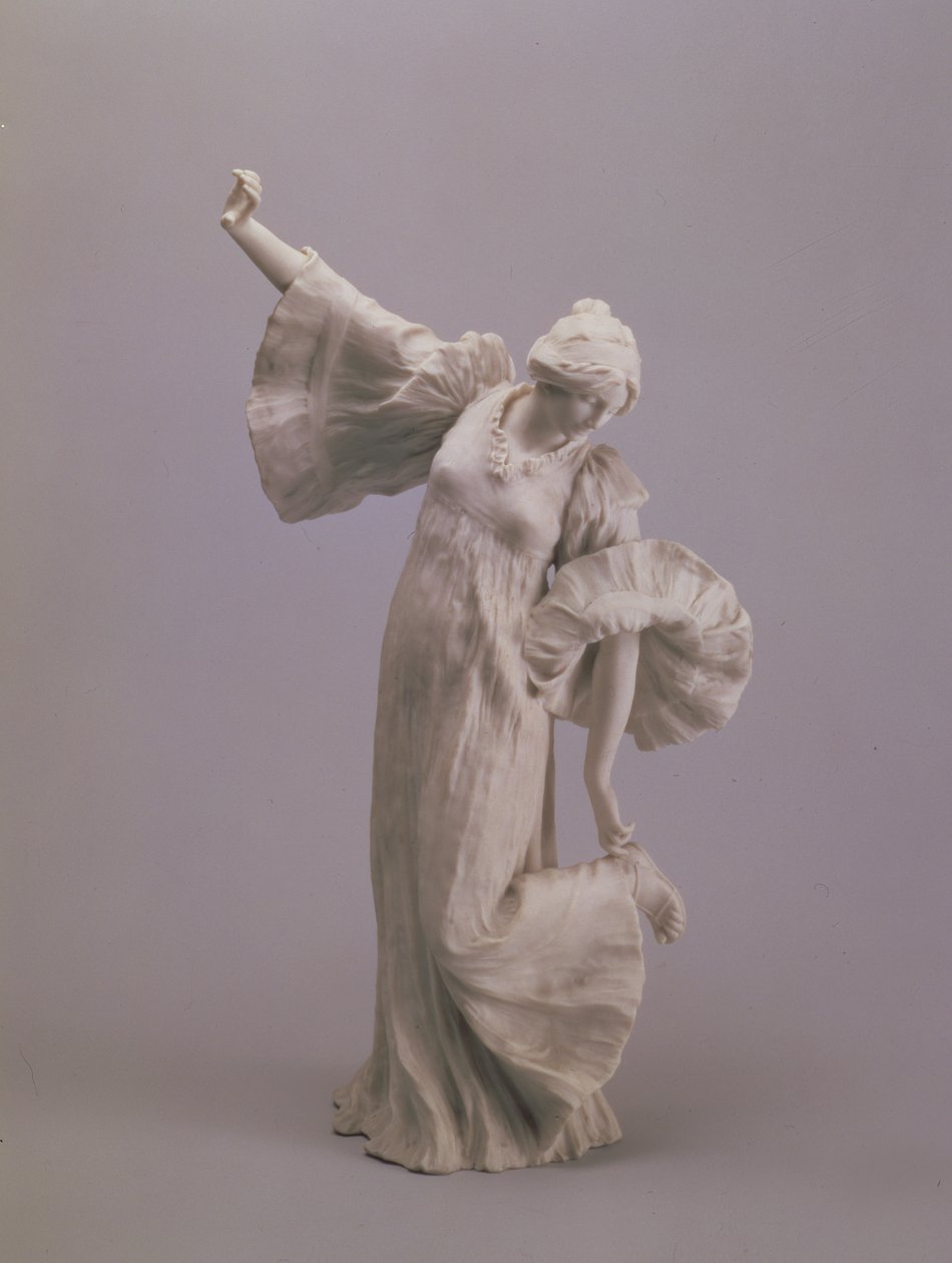 Dansçı, bir masanın ortasından, Sevres, 1900 (bisküvi) by Agathon Leonard