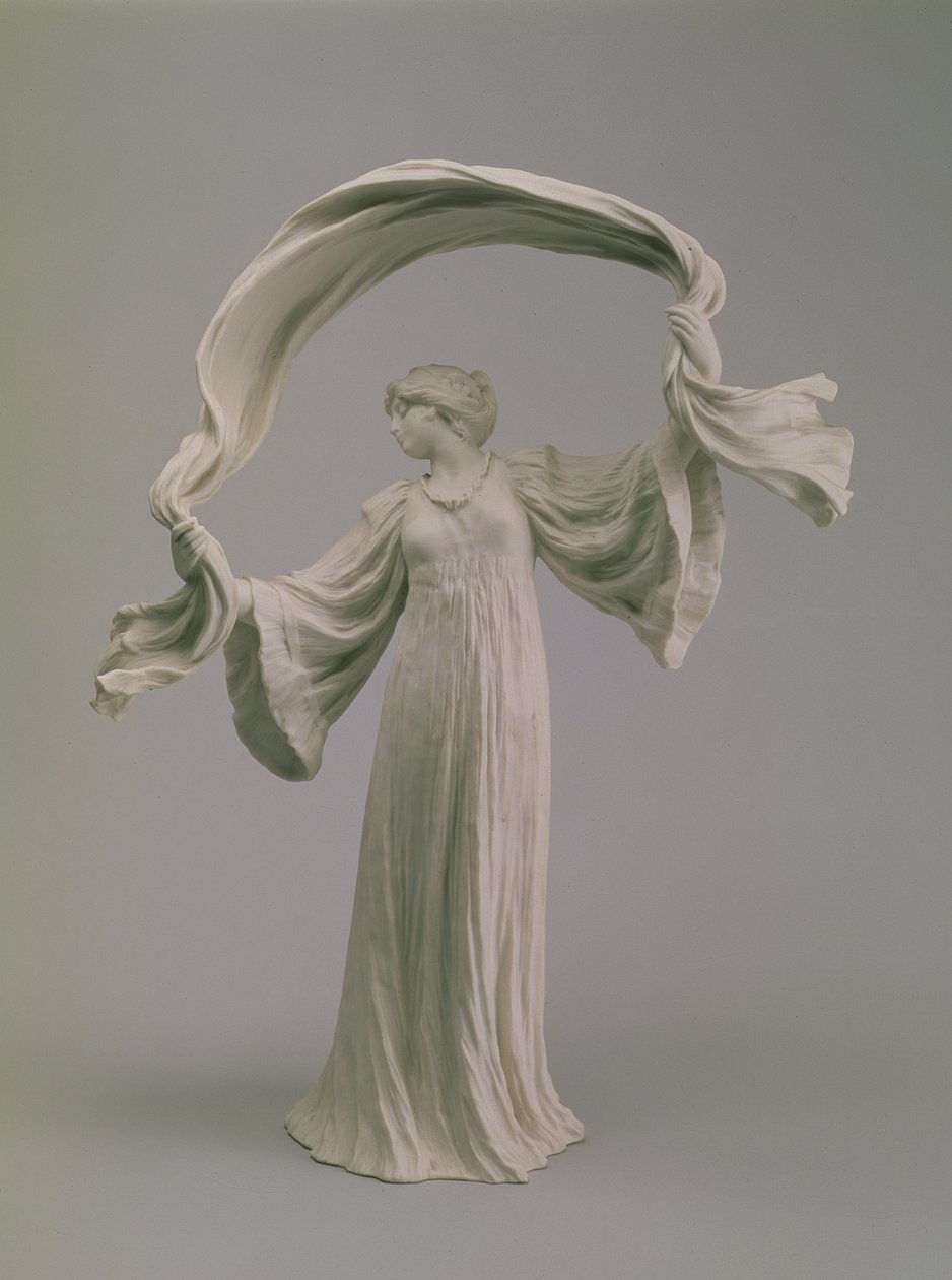 Bir masanın ortasındaki Eşarplı Dansçı, Sevres, 1900 (bisküvi) by Agathon Leonard