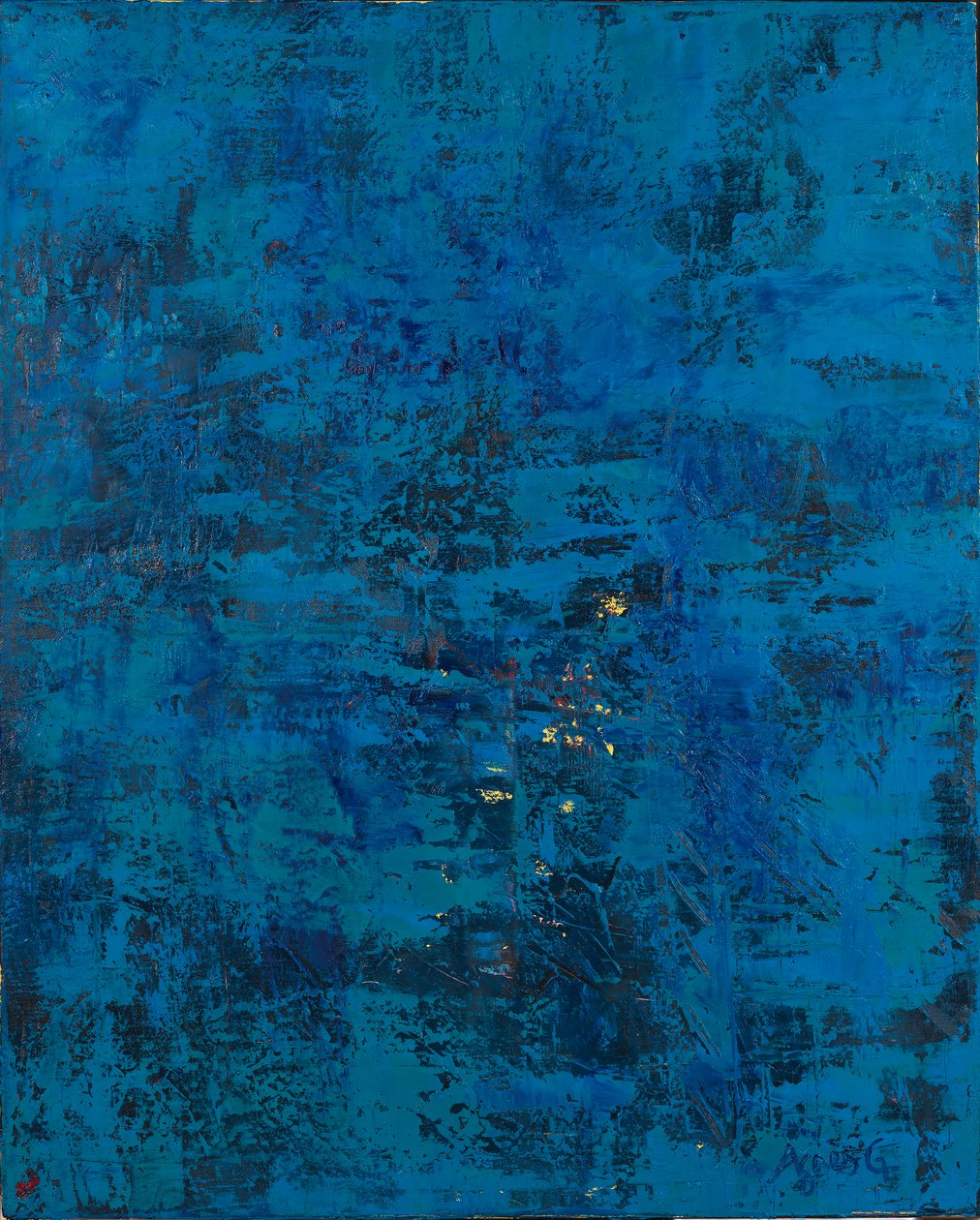 Tanık, 2019 (tuval üzerine yağlıboya) by Agnes Girardon