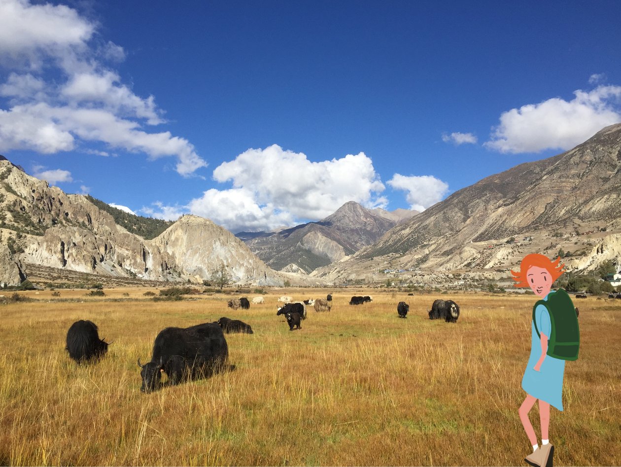 Manang, 2023 (fotoğraf üzerine dijital sanat) by Agnes Girardon