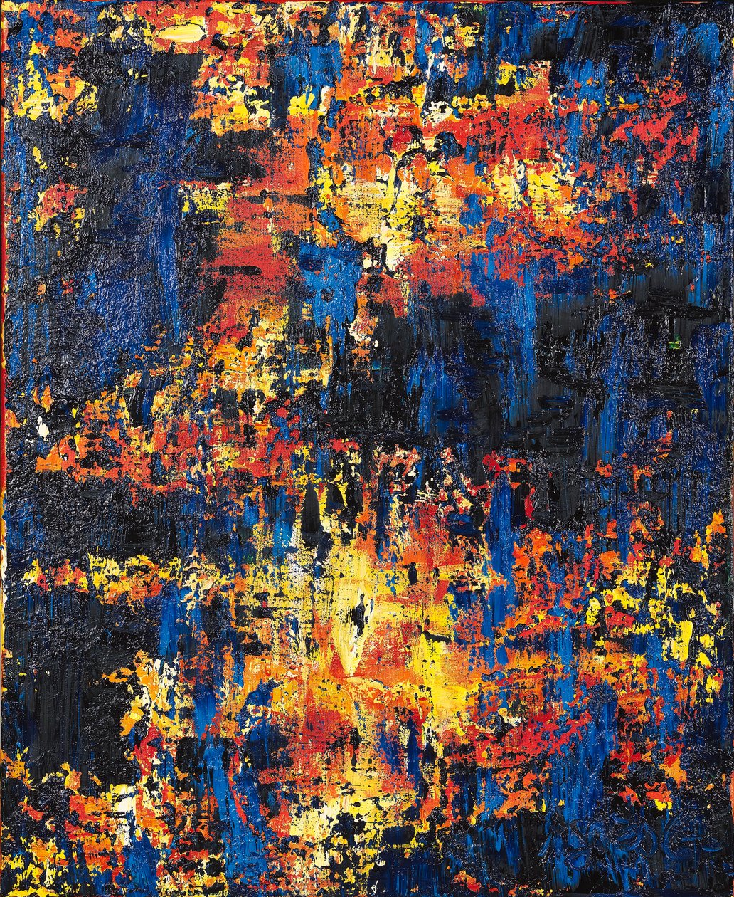 Resilience 1, 2019 (tuval üzerine karma teknikler) by Agnes Girardon
