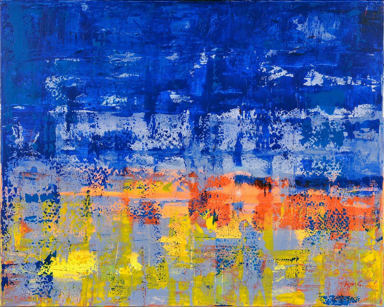 İsimsiz 2, 2017 (tuval üzerine akrilik) by Agnes Girardon