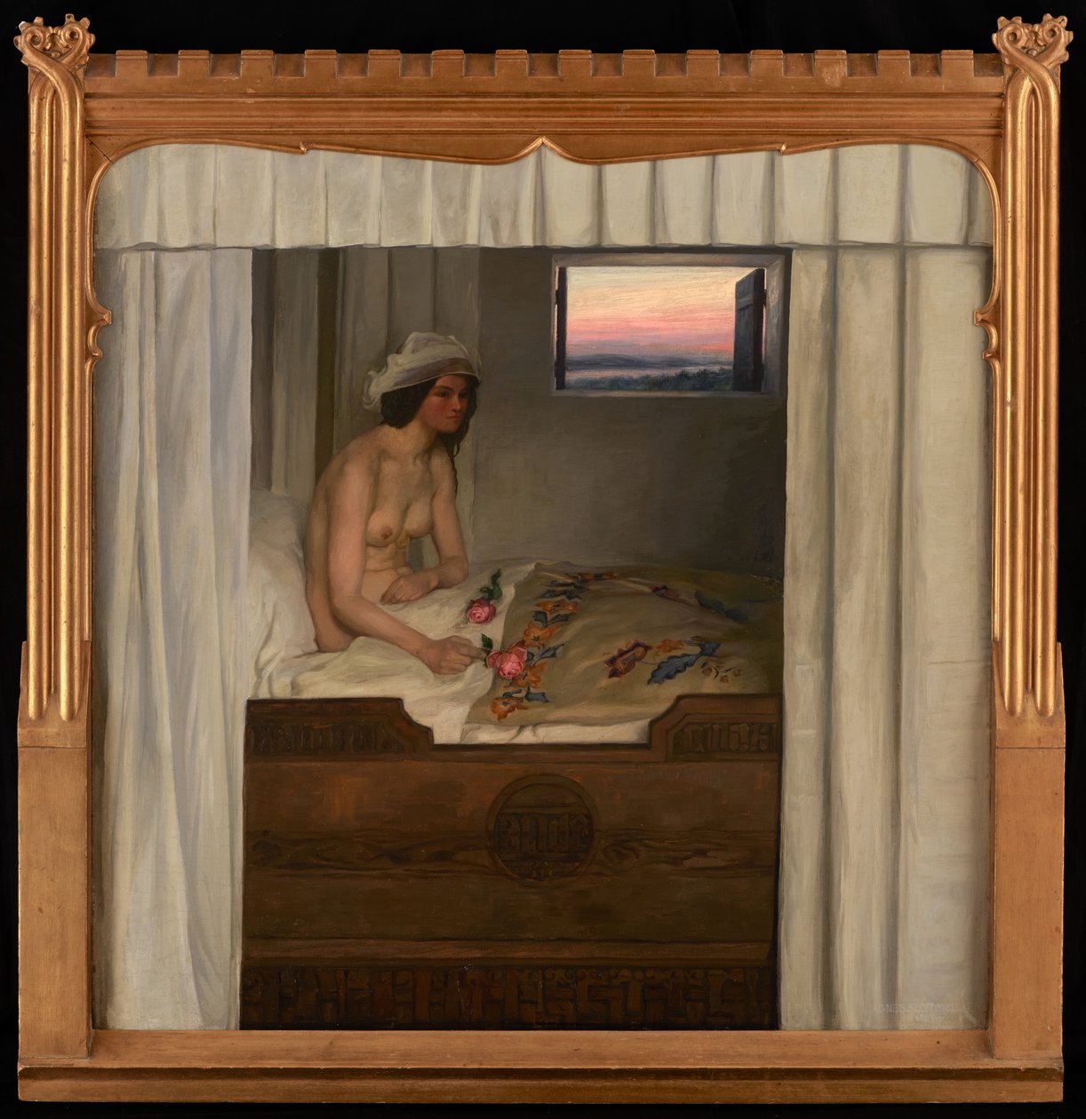 Jomfru Blidelil (The Maiden Blidelil) (tuval üzerine yağlıboya) by Agnes Slott-Muller