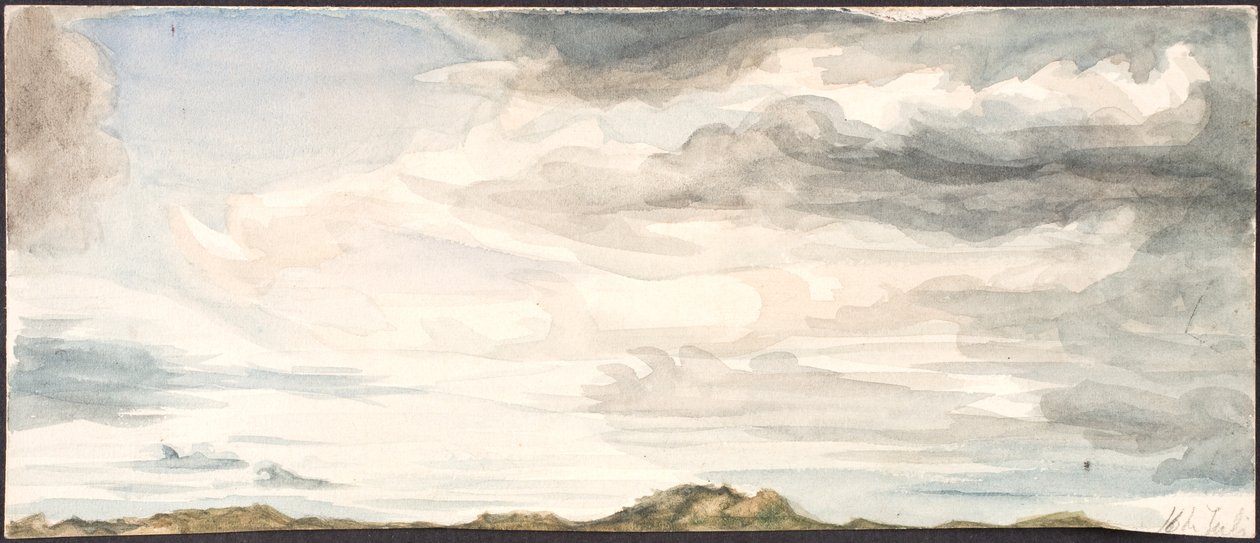 gökyüzü çalışması by Agnes Slott Møller