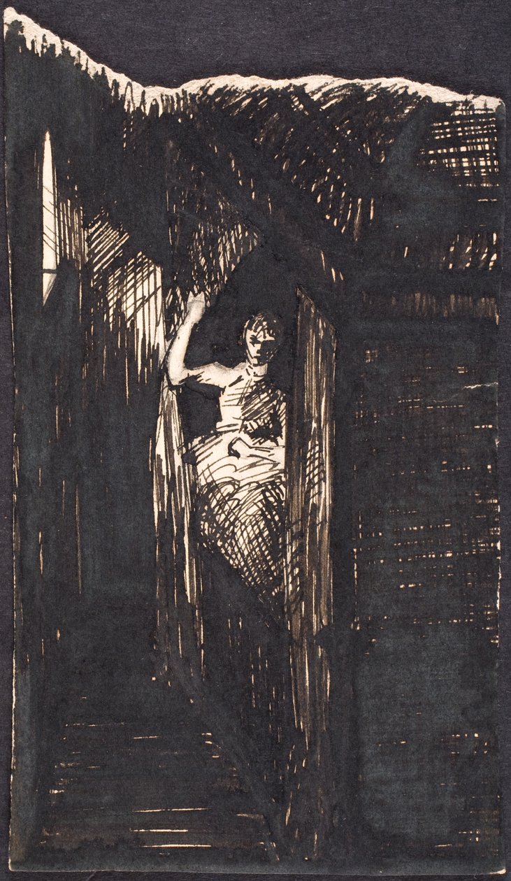 kadin, içinde, oyuk by Agnes Slott Møller