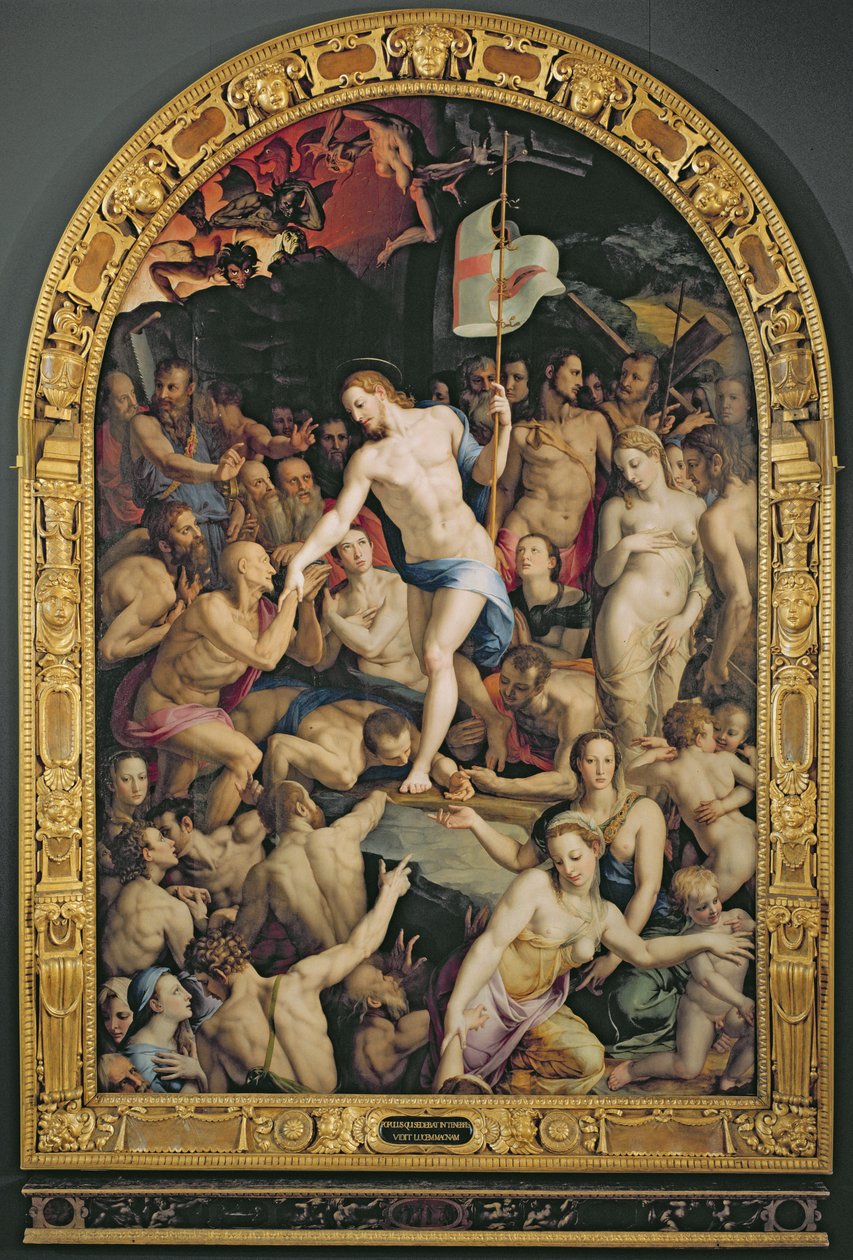 ಕ್ರಿಸ್ಟ್ ಇನ್ ಲಿಂಬೊ, 1552 ಟರ್ಕ್ by Agnolo Bronzino