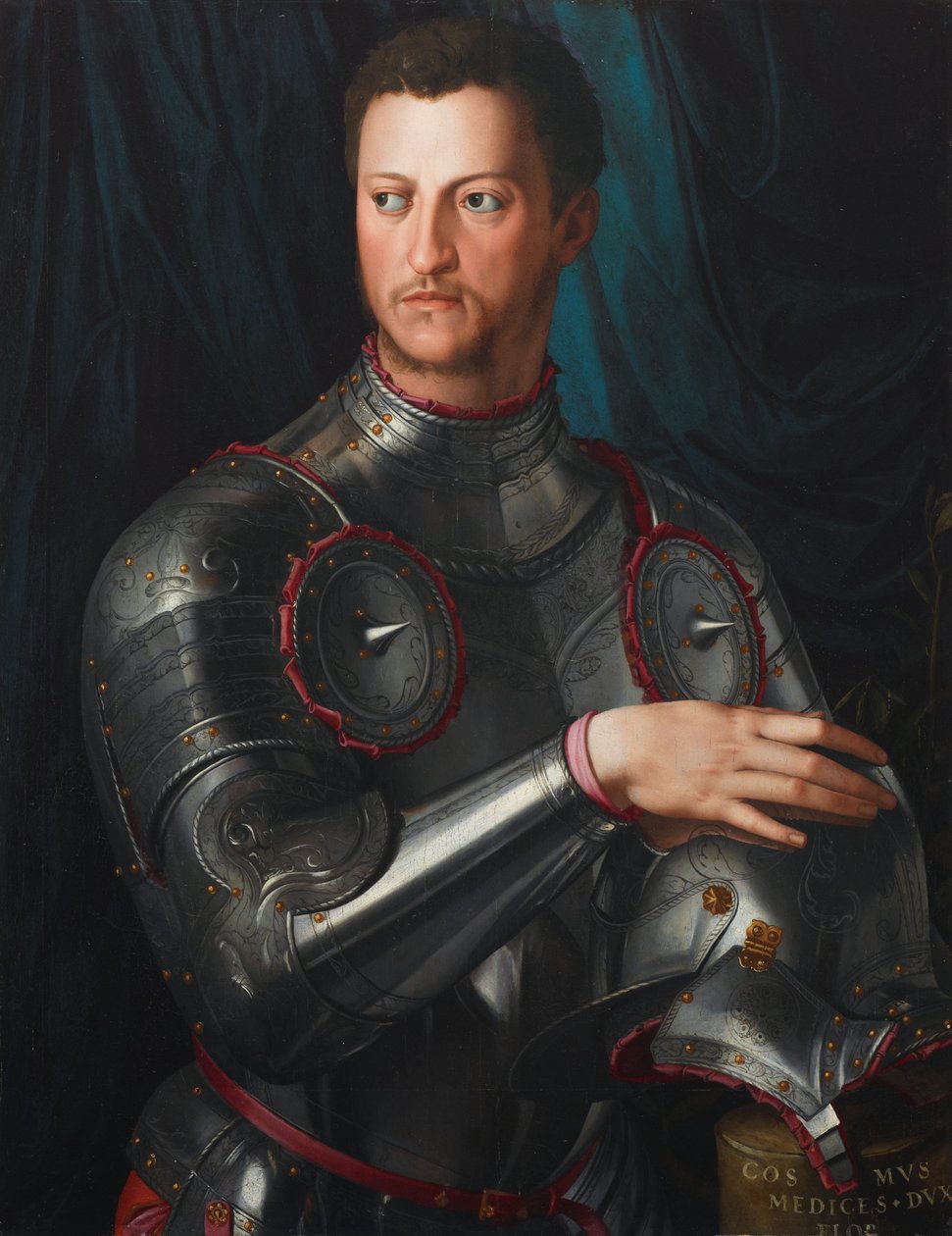 Zırhlı Cosimo I de Medici by Agnolo Bronzino