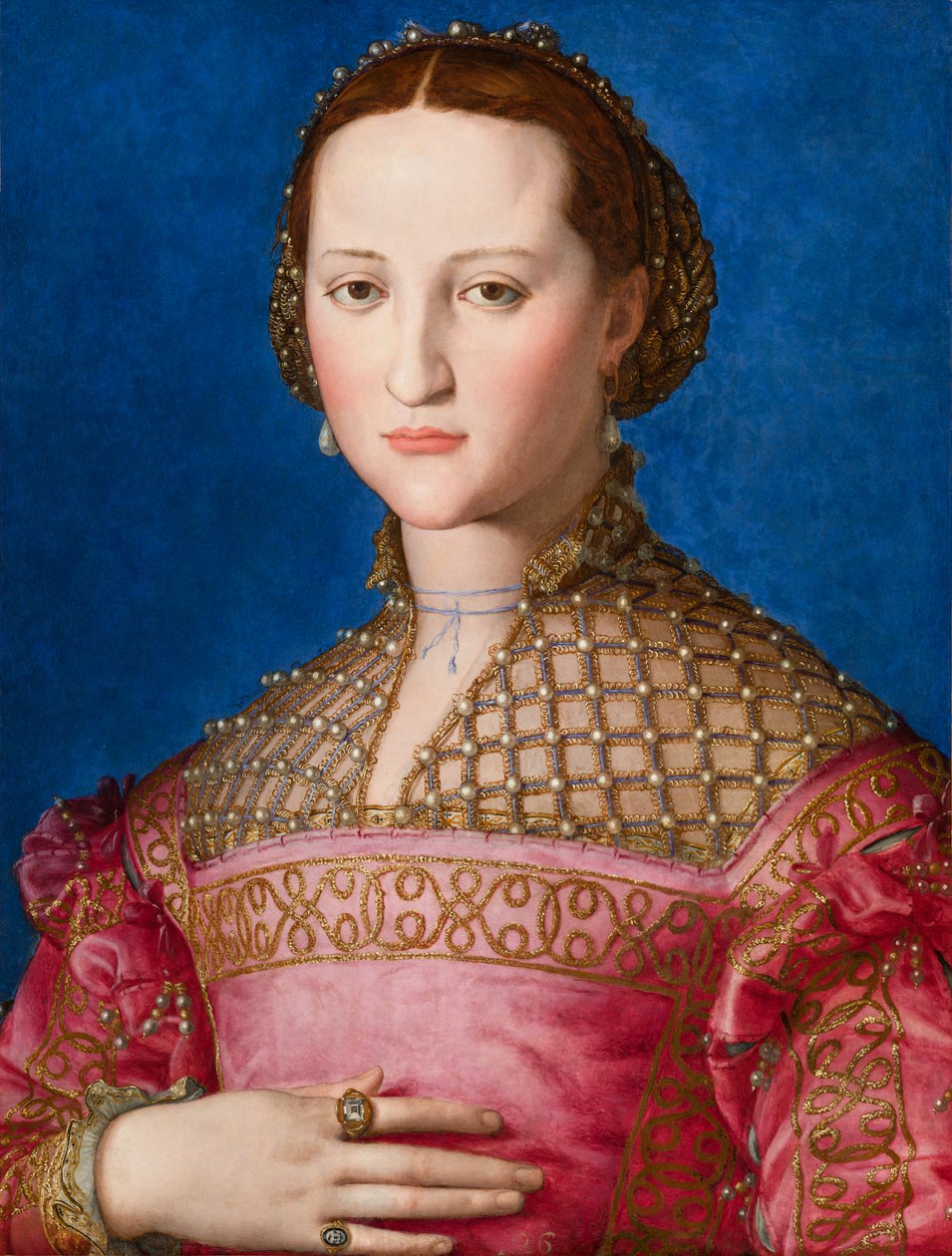 Toledo'lu Eleanor'un Portresi, c.1543 by Agnolo Bronzino