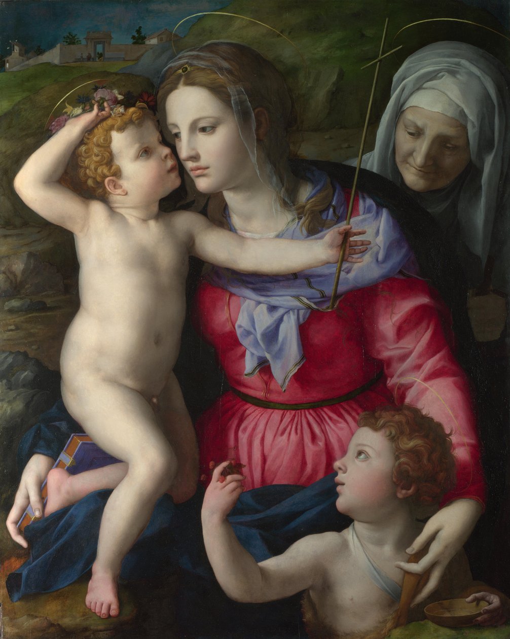 Vaftizci Yahya ve Aziz Elizabeth ile Madonna ve Çocuk, c.1540 by Agnolo Bronzino
