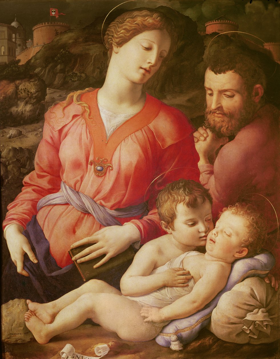 Actaeon bir geyiğe dönüşüyor by Agnolo Bronzino