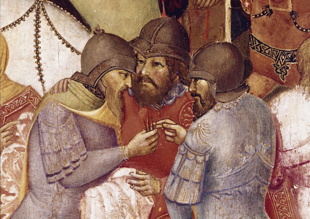 Çarmıha Gerilme, Detay (panelde tempera by Agnolo Gaddi