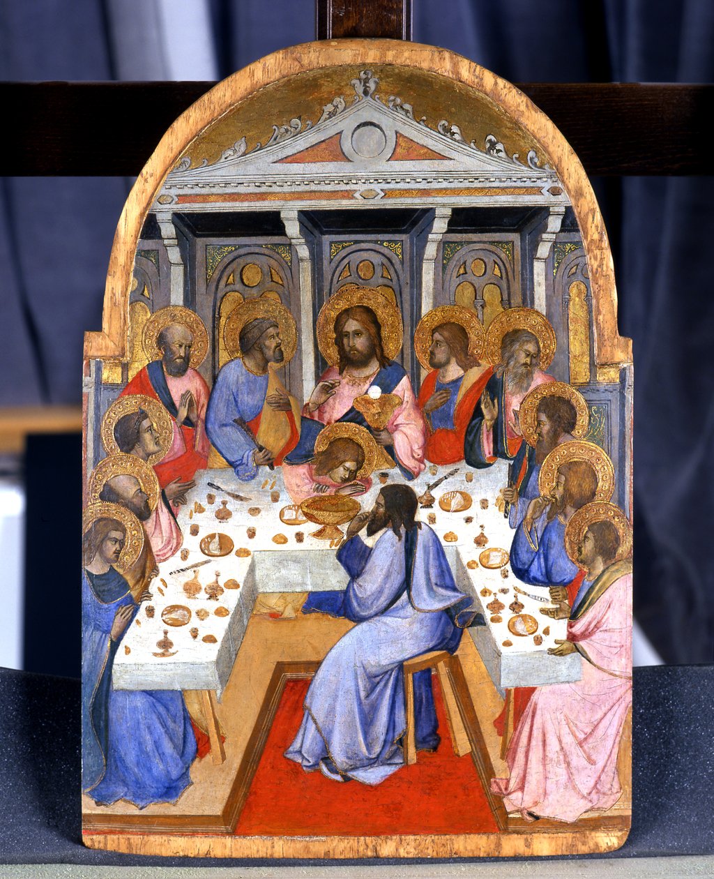 Son Akşam Yemeği, c.1390 (kavak ağacı üzerinde tempera) by Agnolo Gaddi
