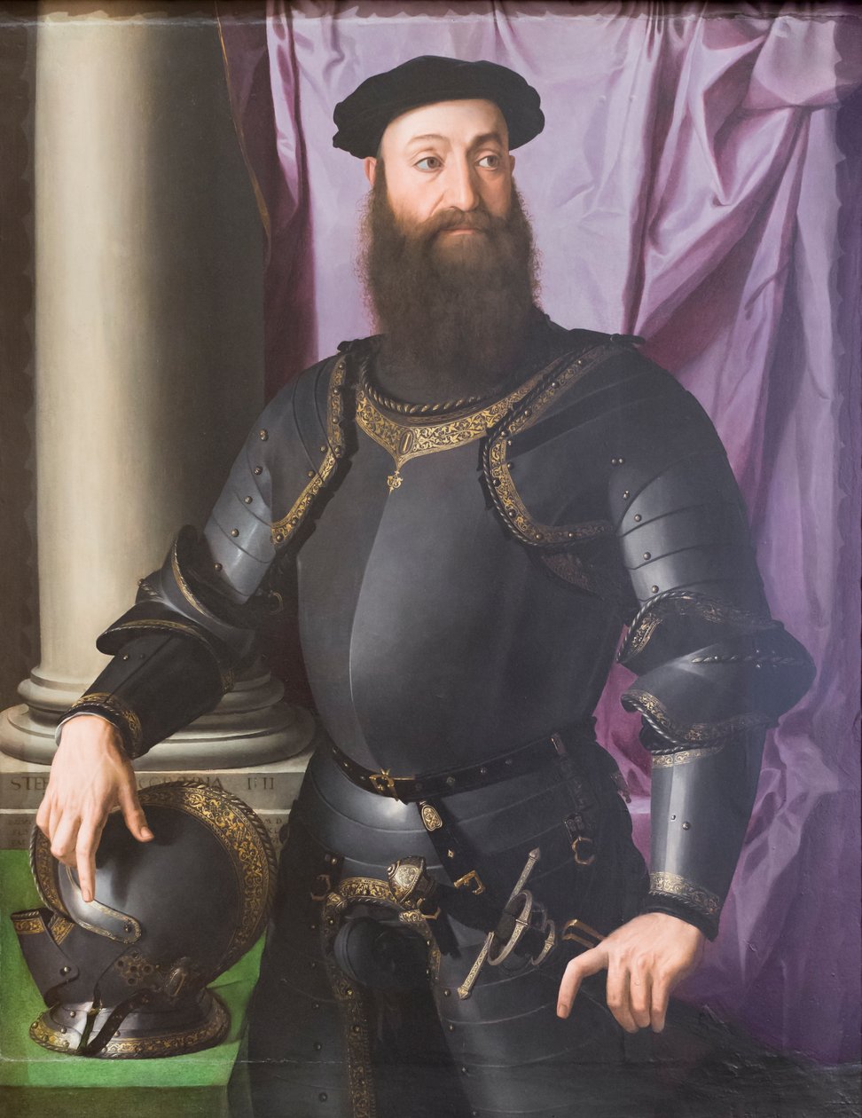 Stefano IV Colonna'nın portresi by Agnolo Bronzino