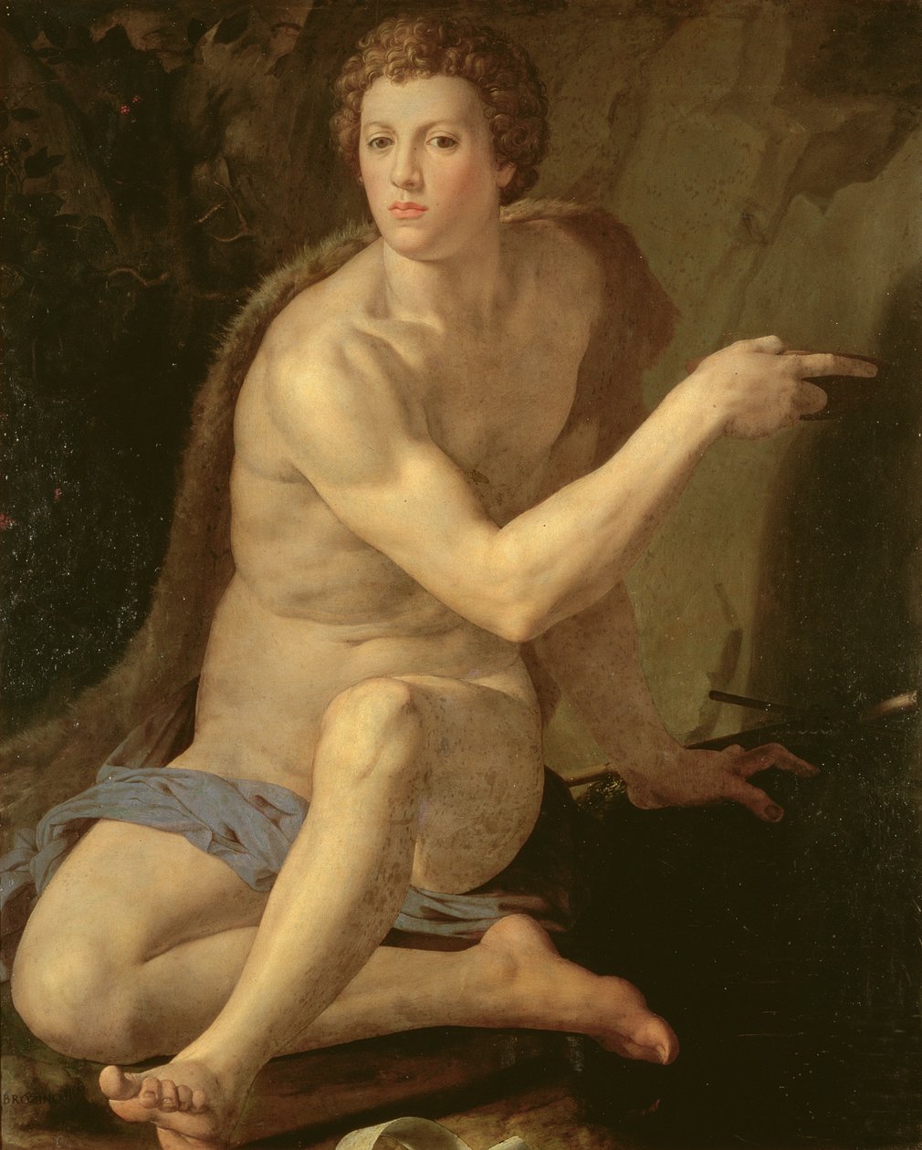 Vaftizci Yahya (panelde yağlı boya) by Agnolo Bronzino