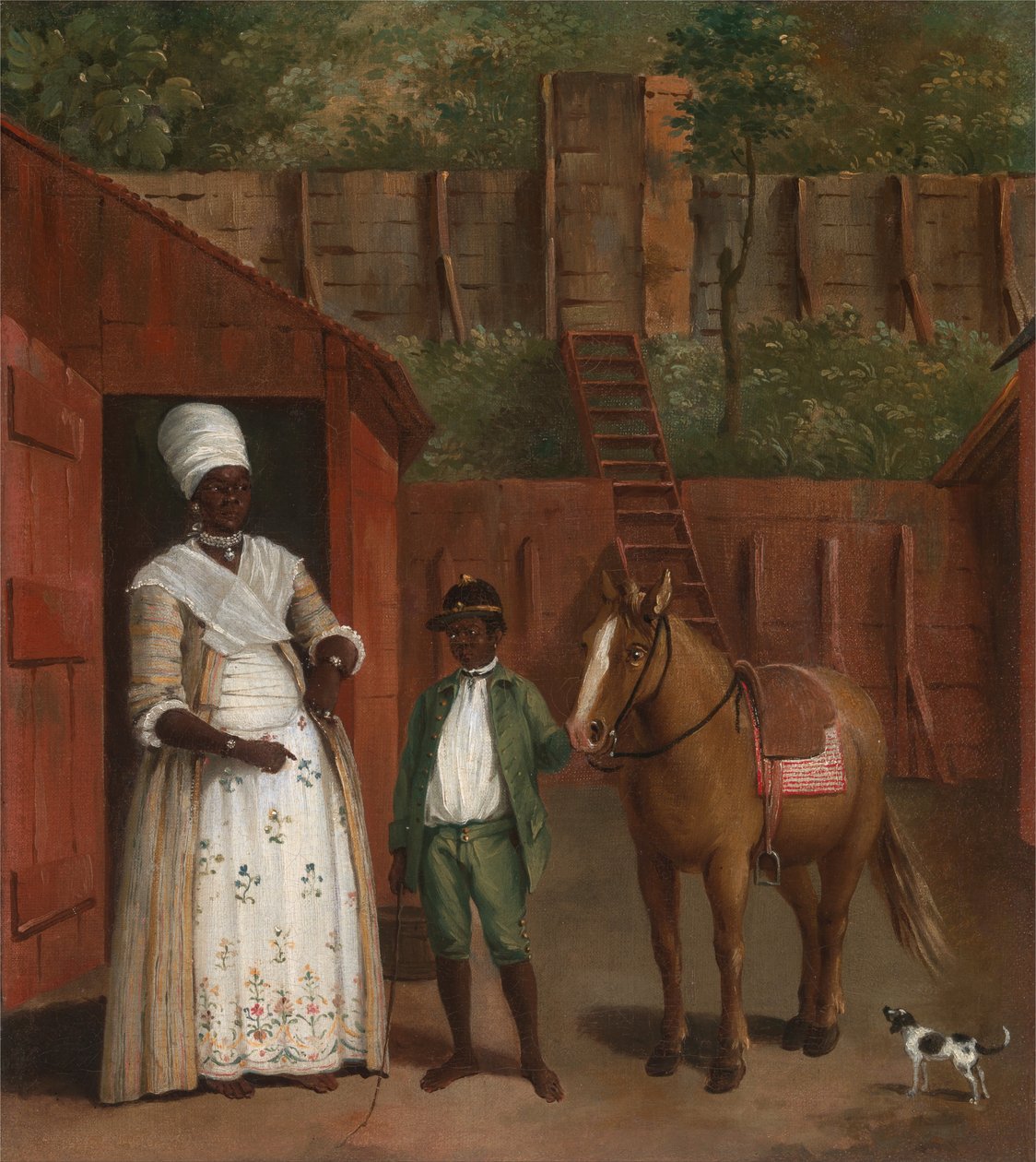Oğlu ve Midillisi ile Bir Anne by Agostino Brunias