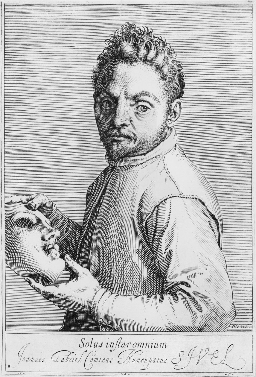 Oyuncu Jean Gabriel Swel by Agostino Carracci