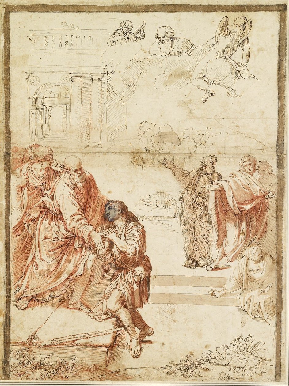 Prodigal Oğlunun Dönüşü by Agostino Carracci