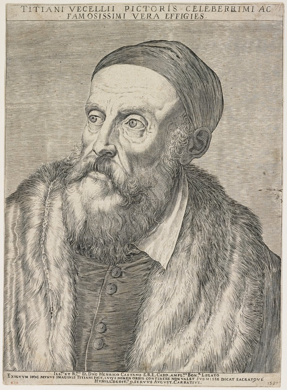 Titian, 1587 by Agostino Carracci