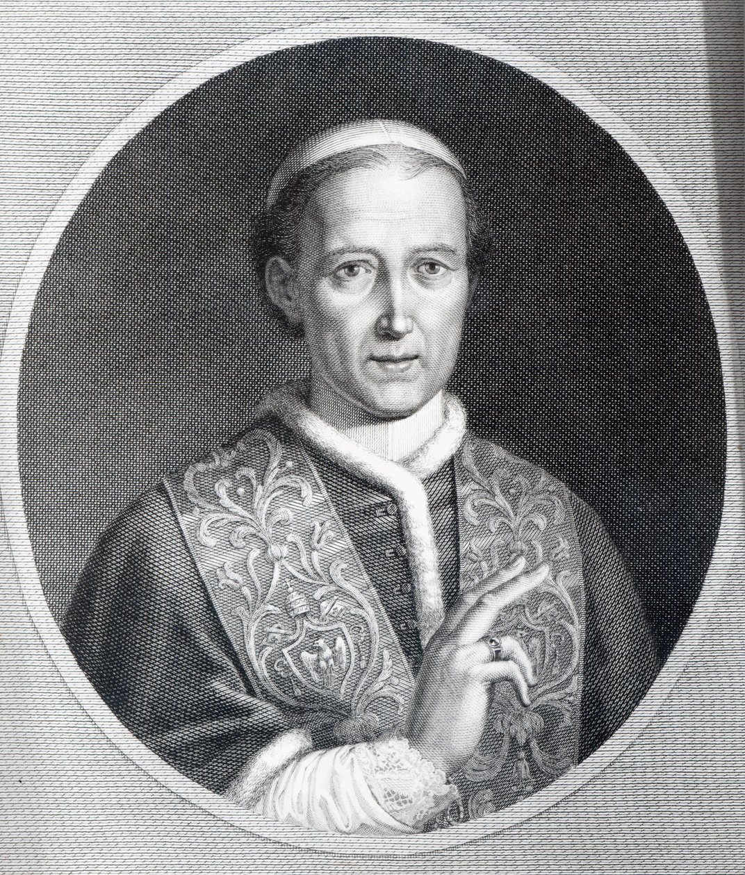 Raffaele Persichini tarafından oyulmuş Papa Leo XII, by Agostino Tofanelli