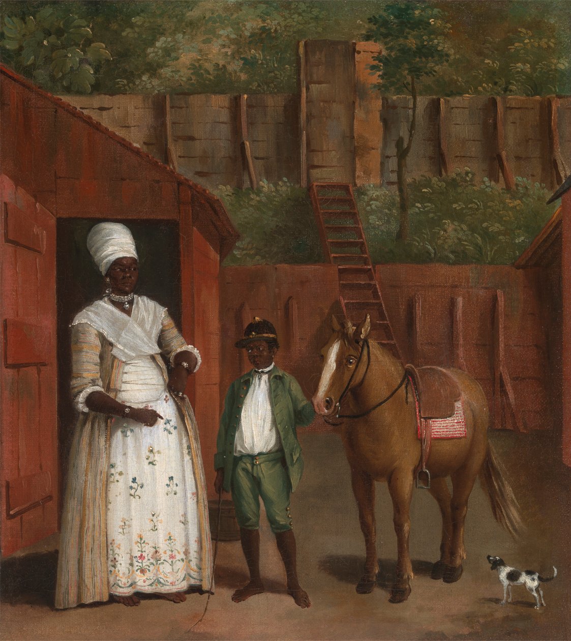 Oğlu ve Pony ile bir Anne by Agostino Brunias