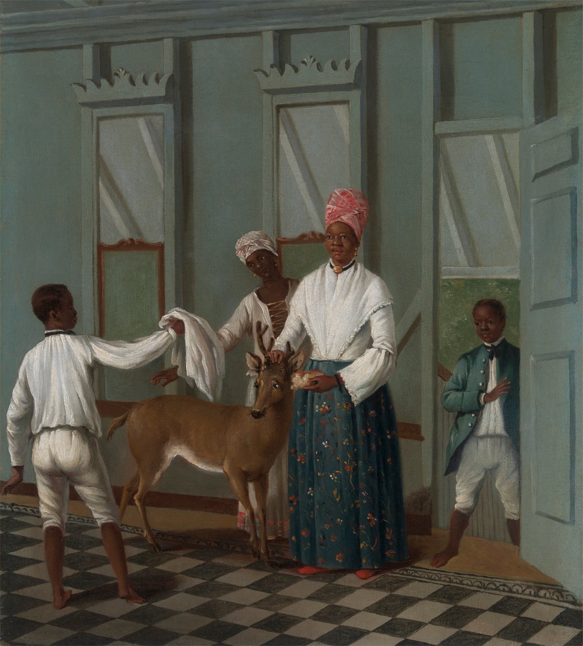 Geyik Yıkayan Hizmetçiler by Agostino Brunias